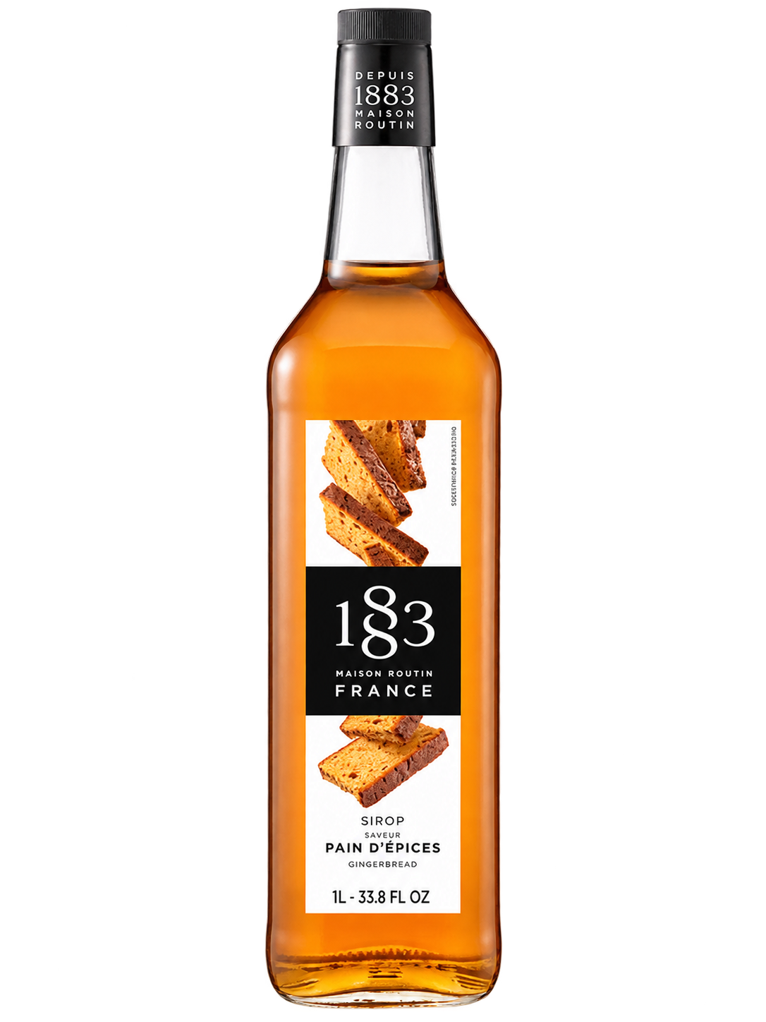 Fľaša 1883 Routin Gingerbread na priehľadnom pozadí